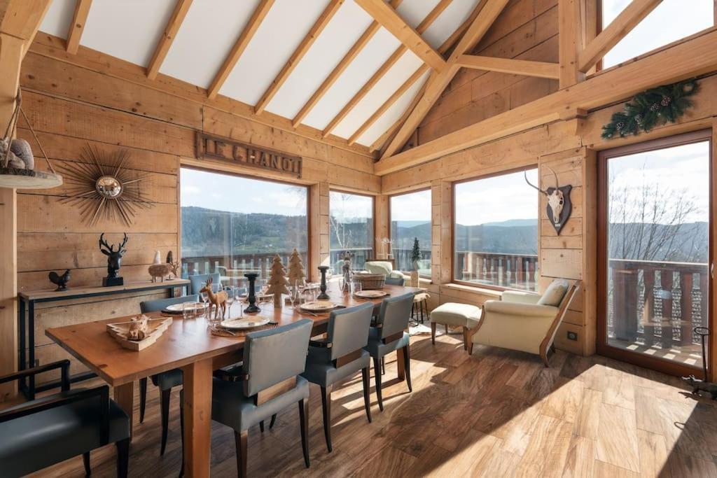 Luxueux Chalet Avec Vue Sur Les Pistes Et Le Hohneck Le Tholy Exteriör bild