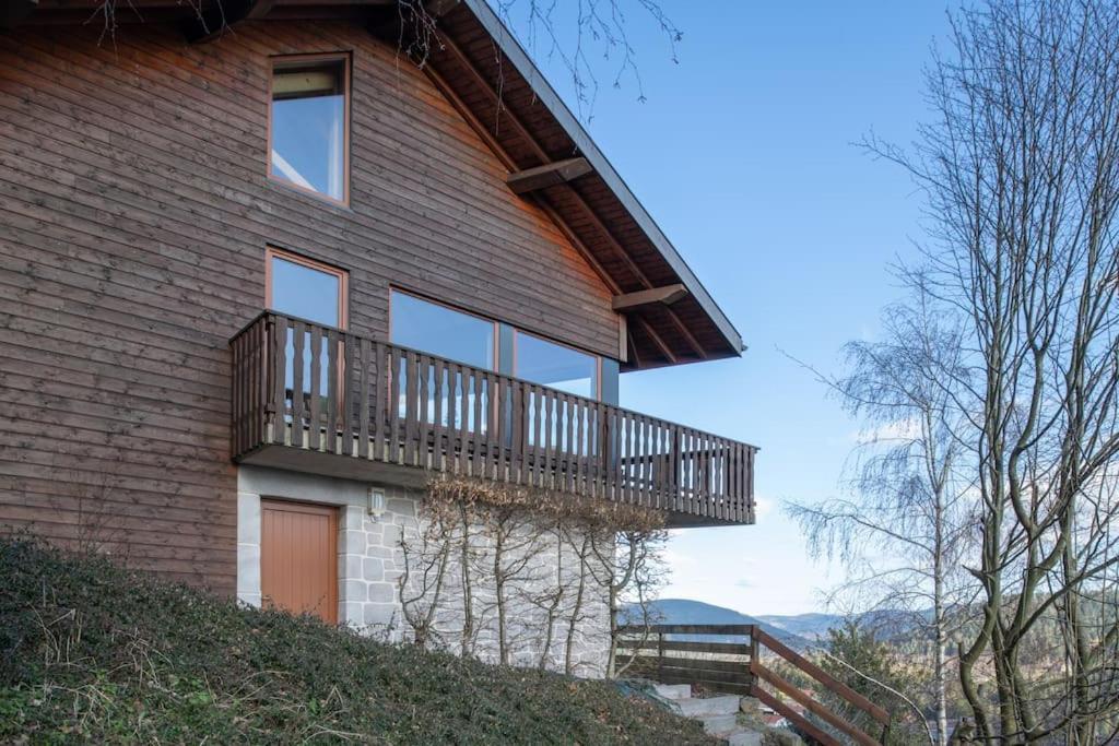 Luxueux Chalet Avec Vue Sur Les Pistes Et Le Hohneck Le Tholy Exteriör bild