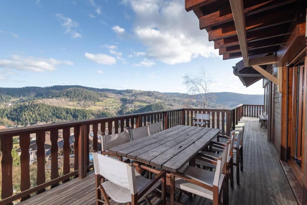 Luxueux Chalet Avec Vue Sur Les Pistes Et Le Hohneck Le Tholy Exteriör bild