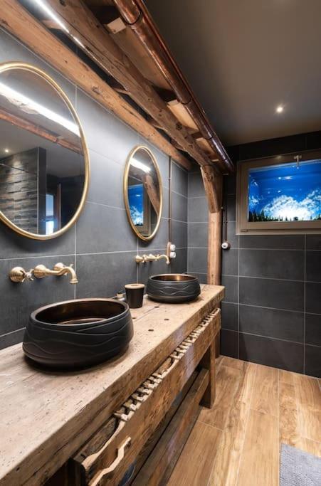 Luxueux Chalet Avec Vue Sur Les Pistes Et Le Hohneck Le Tholy Exteriör bild