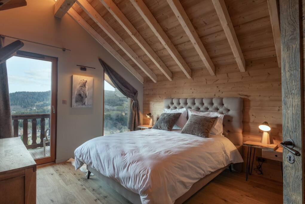 Luxueux Chalet Avec Vue Sur Les Pistes Et Le Hohneck Le Tholy Exteriör bild